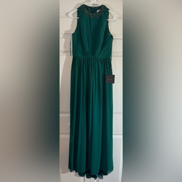 Ieena for Mac Duggal Green Jewel Encrusted Neckline #56045, Green NWT - Picture 1 of 7